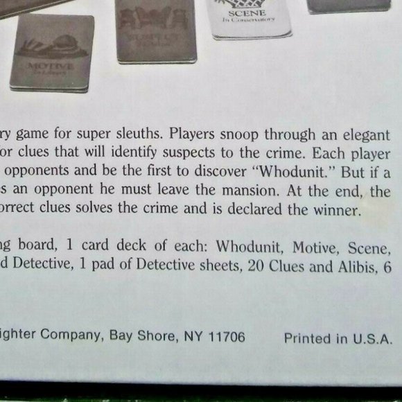 Vintage Whodunit-Mystery Detective Game, Complete 1985 - Picture 8 of 8
